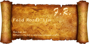 Feld Rozália névjegykártya